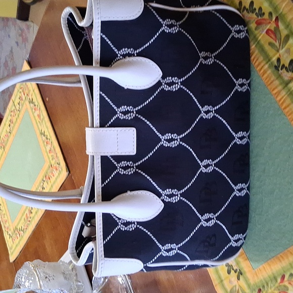 Dooney & Bourke Black and White Satchel - Picture 3 of 12